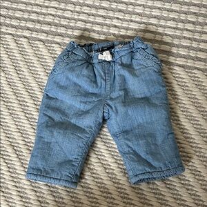 Gap lined pants 3-6 mo